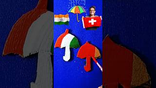 Umbrella ☔ Flag 🇮🇳🇨🇭🫡 Drawing Jai Hind Vande Matram shorts trending viralvideo umbrella [upl. by Eusadnilem]