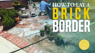 How To Lay A Brick Border and Flagstone Path [upl. by Neenahs]