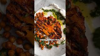 Chipotle Cauliflower Steaks  SO VEGAN recipe vegan veganrecipes food cooking [upl. by Ahoufe]