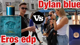 Versace Eros edp vs Versace Dylan Blue  fragrance test [upl. by Viddah9]