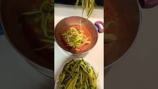 Zucchini Noodles in 5 mins healthyfood healthydiet zucchini foodhacks foodlover viralvideo [upl. by Nivlak]