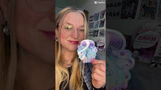 My New Holographic Arctic Jellyfish Stickers  JLoomer Arts [upl. by Ahsimal82]