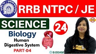 Class 24RRB NTPCJE UPSSSC SSC  Science  Biology By Amrita Maam  Human Digestive System [upl. by Nallek]