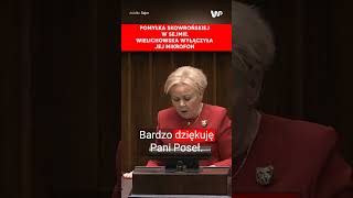 Pomyłka Skowrońskiej w Sejmie Wielichowska wyłączyła jej mikrofon [upl. by Vookles]