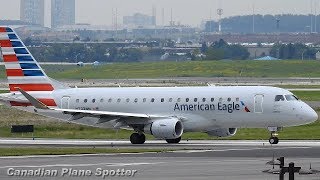 American Eagle ERJ175 Takeoff at Toronto Pearson Airport YYZ [upl. by Budworth]