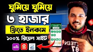 ঘুমিয়ে ঘুমিয়ে ৩ হাজার টাকা ইনকাম  Online Income BD  Make money online  Smart money tactics [upl. by Lidia]