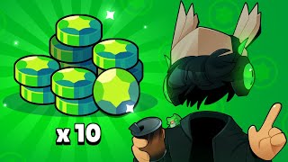 ODEBRAŁEM 10 DARMOWYCH KLEJNOTÓW NOWA F2P SERIA 01 w BRAWL STARS [upl. by Hebrew]