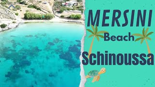 MERSINI beach amp port  SCHINOUSSA Island GREECE FullHD video 1080 [upl. by Grier]