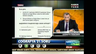 2012 LYS3 Coğrafya Soruları ve Cevapları 3 [upl. by Labannah]