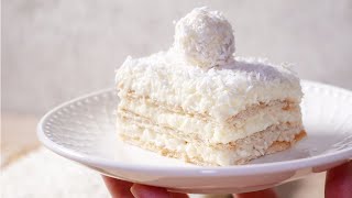 Raffaello Cake Only 10 Minutes Preparation No Bake [upl. by Henrieta]