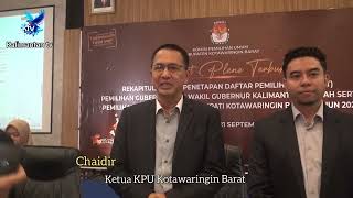 RAPAT PLENO TERBUKA KPU KOTAWARINGIN BARAT TAHUN 2024 [upl. by Artenek]