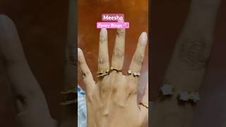 Meesho Fancy rings💍meeshohaul meeshofinds [upl. by Nerua]