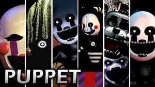 Evolution of Puppet in FNAF 20142018 [upl. by Rossie]