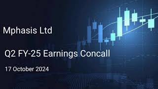 Mphasis Ltd Q2 FY2425 Earnings Concall [upl. by Silado]