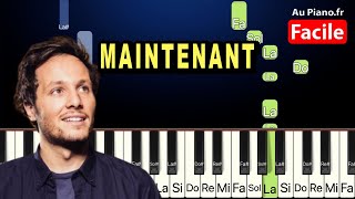 Vianney renaud  Maintenant Piano Cover Tutorial Paroles Karaoké [upl. by Gruber]