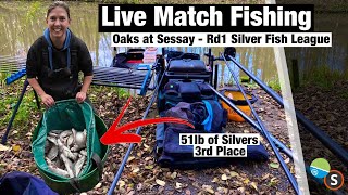 Live Match Fishing  The Oaks Sessay Alders Lake [upl. by Moraj]