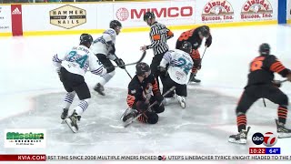 El Paso Rhinos win game four to stay alive in NAHL Robertson Cup Playoffs [upl. by Serolod]