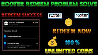 Rooter App Redeem Problem Solve in Tamil 2024  Rooter app Withdraw problem solve 2024 [upl. by Adolpho]