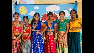 Kids Tamil Mozhi Dance Performance by Studio Thalam  Childrens Day GreaterWashingtonTamilSangam [upl. by Humfrid]