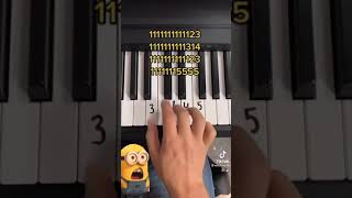 Minions Banana Song piano cover tutorial [upl. by Norym]