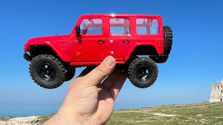 Unboxing  Test Rochobby Fire Horse 118 RTR Mini Crawler Review Rc 4wd Scaler Jeep fms [upl. by Wilt]