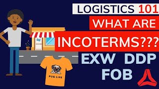 What are EXW FOB DDP Incoterms  Global Logistics Explained 2021 [upl. by Marx]