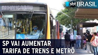 Tarifa de trens e metrô subira para R5 em SP a partir de janeiro  SBT Brasil 141223 [upl. by Yornek576]