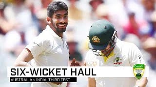 Brilliant Bumrah skittles Australia [upl. by Adnuahsor]