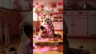 Chocodelight by fluffy chef dreamy ai cat magic🍫🍫🔥🔥 kitten cute short virak video subscribe🙏 [upl. by Asyar540]