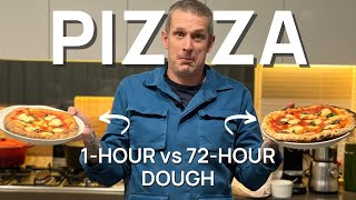 Homemade Pizza Dough  Quick and easy recipe vs 72hour fermented dough recipe [upl. by Kablesh166]