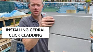 How I Installed Cedral Click Cladding  The Real Deal [upl. by Rockie]