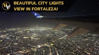 Air France Airbus A350900 takeoff from Fortaleza  beautiful city lights [upl. by Merton777]