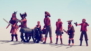 PIRATE FACTION vs EVERY UNIT  Totally Accurate Battle Simulator TABS [upl. by Stilla]