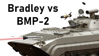 M3A3 BRADLEY vs BMP2  25mm APFSDS vs Ribbed Aluminium Armour  Armour Penetration Simulation [upl. by Germaine]