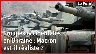 Troupes occidentales en Ukraine  Macron estil réaliste [upl. by Neerehs]