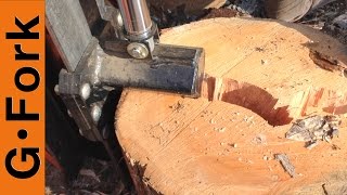 Wood Splitting for Beginners [upl. by Arykat415]