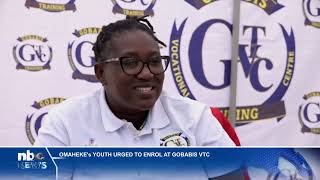 Young people in Omaheke encouraged to enrol at Gobabis VTC  nbc [upl. by Siloum387]