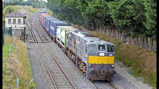 Irish Rail 071 Class Locos 071 amp 085 on IWT Liners  Kildare amp Cherryville Junction 4822 [upl. by Llekcm]