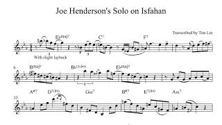 Joe Hendersons Solo on Isfahan [upl. by Dnalel]