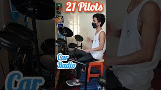 Twenty One Pilots Drum Cover Car Radio [upl. by Seuqirdor328]