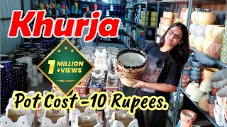 🔴 सबसे सस्ता Ceramic Pot Manufacturing Packagingkhurja factory visit gardening [upl. by Luna129]