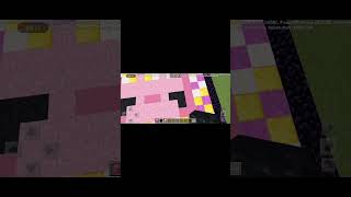 I make Axolotl face in Minecraft minecraftshort [upl. by Randall]