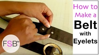 How to Sew a Fabric Belt [upl. by Anaibaf]