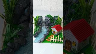 DIY waterfall 🏞️🏡youtubeshorts viralshorts [upl. by Ware784]