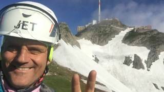 SÄNTIS LISENGRAT ROTSTEINPASS ALTMANN EISFELD STEIGEISEN  SWISSPOWERJET [upl. by Hairim]