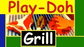 Play Doh Grill the George Foreman BBQ Grill Food Maker Toy Review by Mike Mozart of TheToyChannel [upl. by Eirameinna]