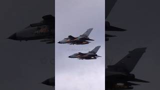 German Tornado pair departing RIAT 2024 shorts airshow tornado fighterjet [upl. by Yllak]