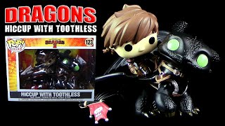 Dragons  Funko Pop ® Rides  Hiccup with Toothless  Hicks mit Ohnezahn  Vinyl Figure  Unboxing [upl. by Solram]