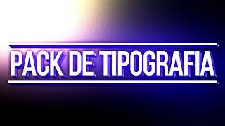 PACK DE TIPOGRAFIAS PARA AFTER EFFECTS [upl. by Yart]