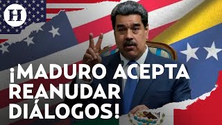 ¿Adiós sanciones Venezuela y EU reanudarán diálogos para cumplir con los acuerdos firmados en Qatar [upl. by Witte]